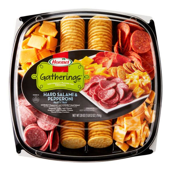 Hormel Gatherings Dry Sausage and Cheese Party Tray; 28 oz